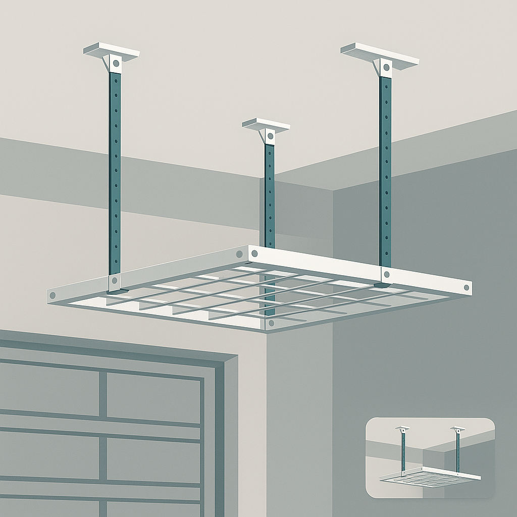 Garage Ceiling Storage Installation